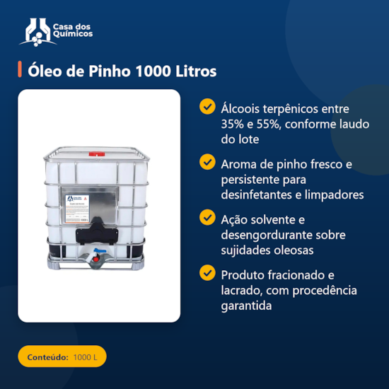 Segunda imagem do produto Óleo de Pinho 1000 Litros