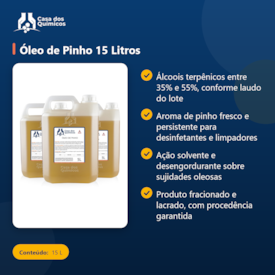 Segunda imagem do produto Óleo de Pinho 15 Litros