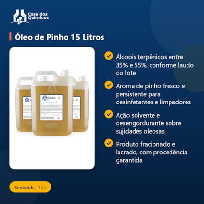 Segunda imagem do produto Óleo de Pinho 15 Litros