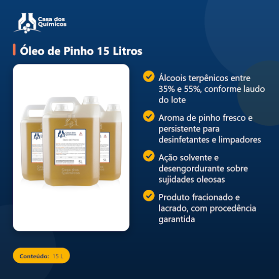 Segunda imagem do produto Óleo de Pinho 15 Litros