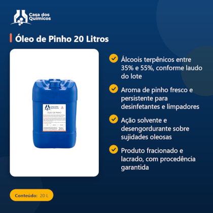 Segunda imagem do produto Óleo de Pinho 20 Litros