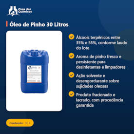Segunda imagem do produto Óleo de Pinho 30 Litros