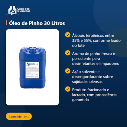 Segunda imagem do produto Óleo de Pinho 30 Litros