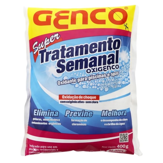 Oxigenco Tratamento Semanal Oxidante Genco 400 Gramas
