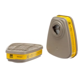 Segunda imagem do produto Par Cartucho Químico 6003 - Vapores Orgânicos e Gases Ácidos 3M