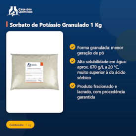 Segunda imagem do produto Sorbato de Potássio Granulado 1 Kg