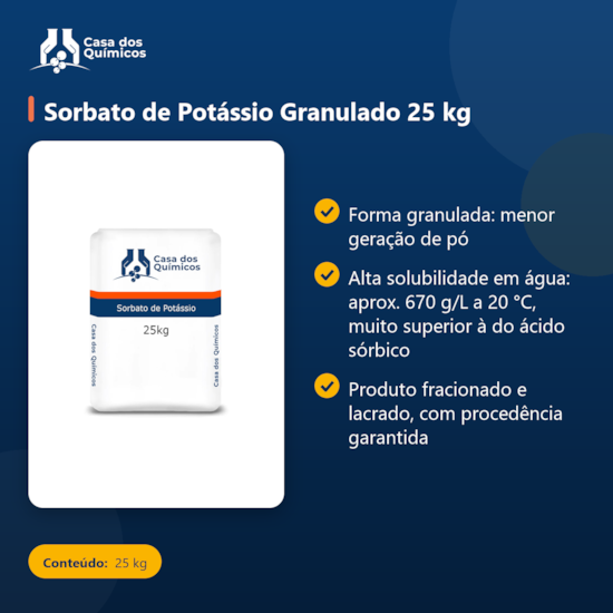 Segunda imagem do produto Sorbato de Potássio Granulado 25 kg