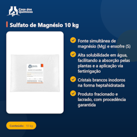 Segunda imagem do produto Sulfato de Magnésio 10 kg