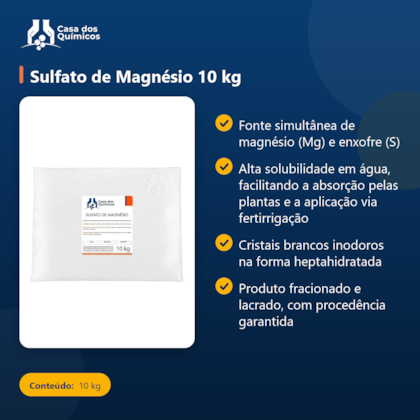 Segunda imagem do produto Sulfato de Magnésio 10 kg