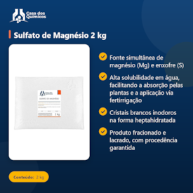 Segunda imagem do produto Sulfato de Magnésio 2 kg