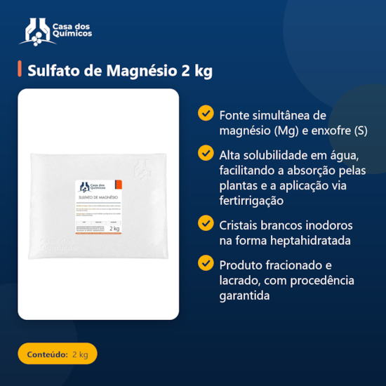 Segunda imagem do produto Sulfato de Magnésio 2 kg