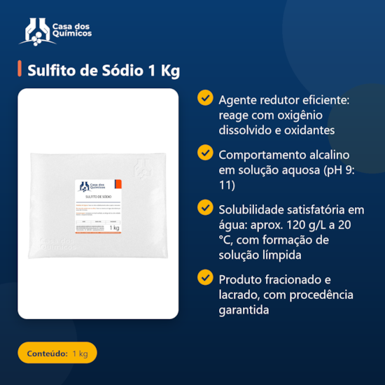 Segunda imagem do produto Sulfito de Sódio 1 Kg
