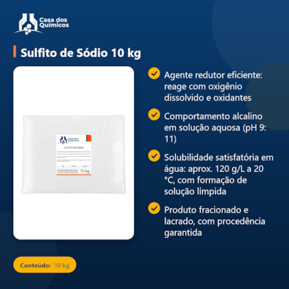 Segunda imagem do produto Sulfito de Sódio 10 kg
