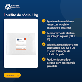 Segunda imagem do produto Sulfito de Sódio 5 kg