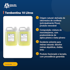 Segunda imagem do produto Terebentina 10 Litros