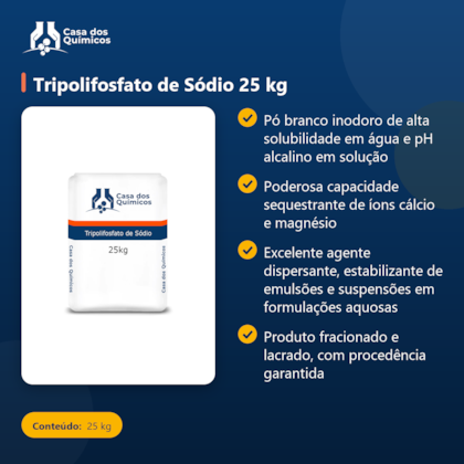 Segunda imagem do produto Tripolifosfato de Sódio 25 kg