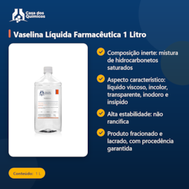 Segunda imagem do produto Vaselina Líquida Farmacêutica 1 Litro